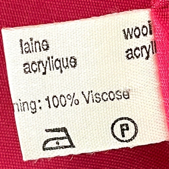 Algo Switzerland Wool Blazer in Black and White Red Accents Velvet Trim  XS - Picture 13 of 15